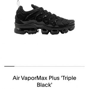 Air vapor max plus black